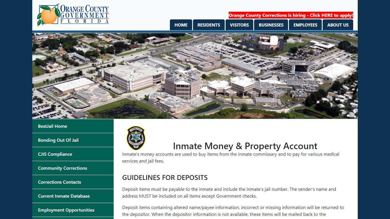 Inmate Money & Property Accounts - OCFL